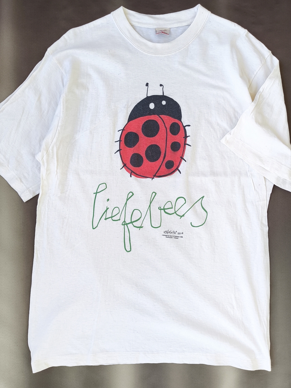 Vintage 93 Babette Holland Ladybugs T-shirt Size XL Single Stitch Printer Tag